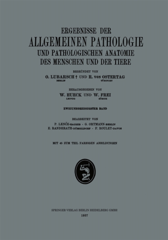 Ergebnisse der Allgemeinen Pathologie und Pathologischen Anatomie des Menschen und der Tiere (e-bog) af Roulet, Frederic C.