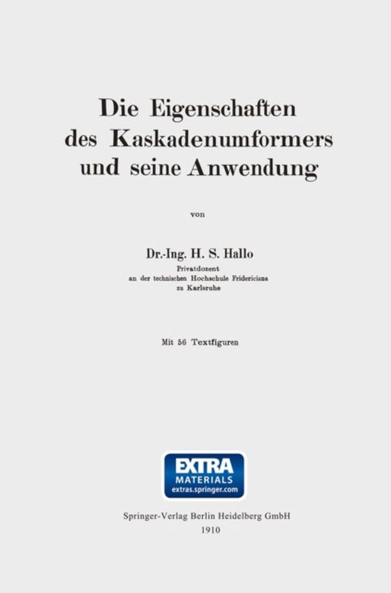 Die Eigenschaften des Kaskadenumformers und seine Anwendung (e-bog) af Hallo, Herman S.