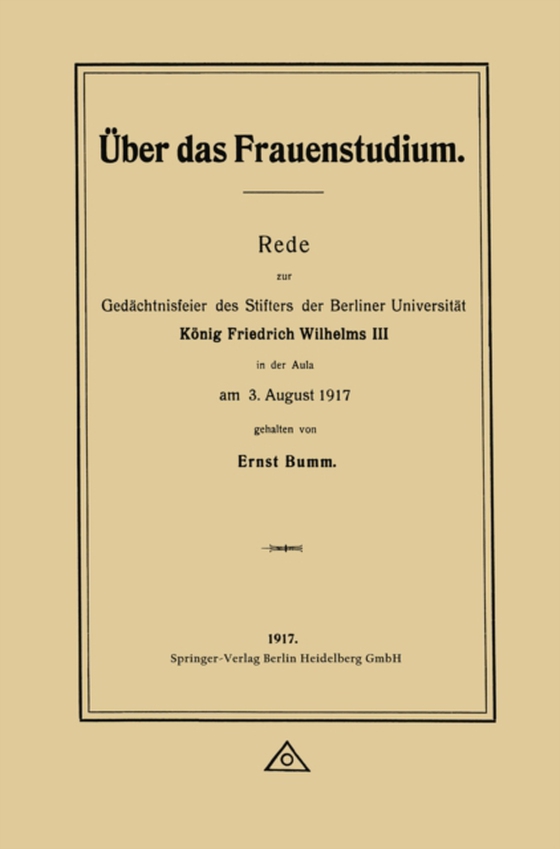 Über das Frauenstudium