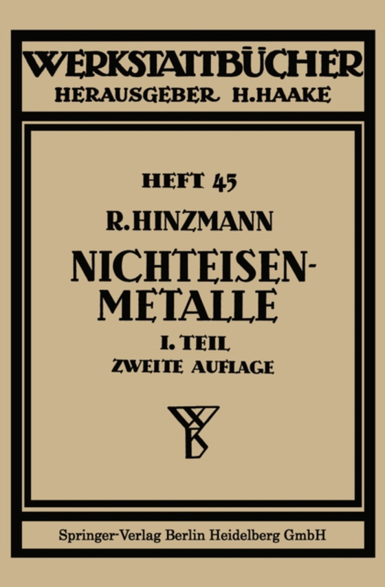 Nichteisenmetalle (e-bog) af Hinzmann, Reinhold