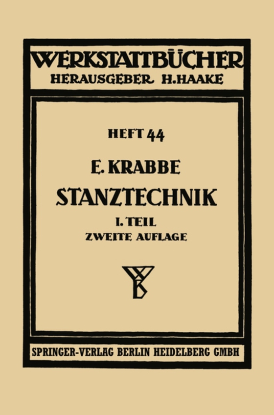 Stanztechnik (e-bog) af Krabbe, Erich