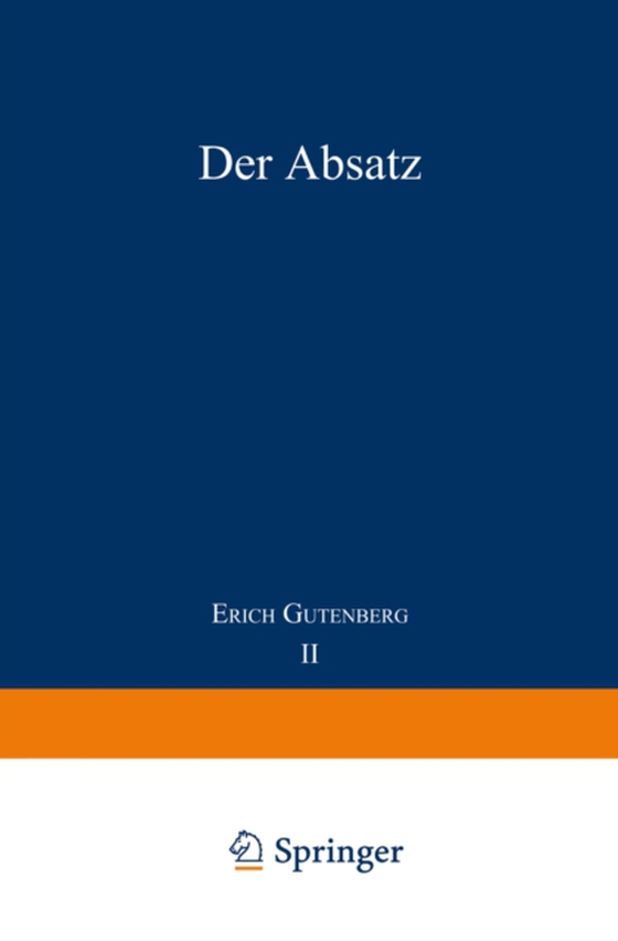 Der Absatz (e-bog) af Gutenberg, Erich