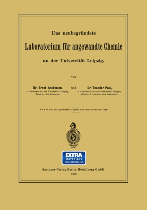 Das neubegründete Laboratorium für angewandte Chemie an der Universität Leipzig (e-bog) af Paul, Theodor