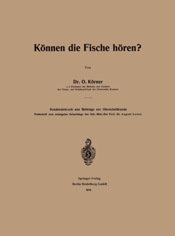 Können die Fische hören? (e-bog) af Korner, Otto