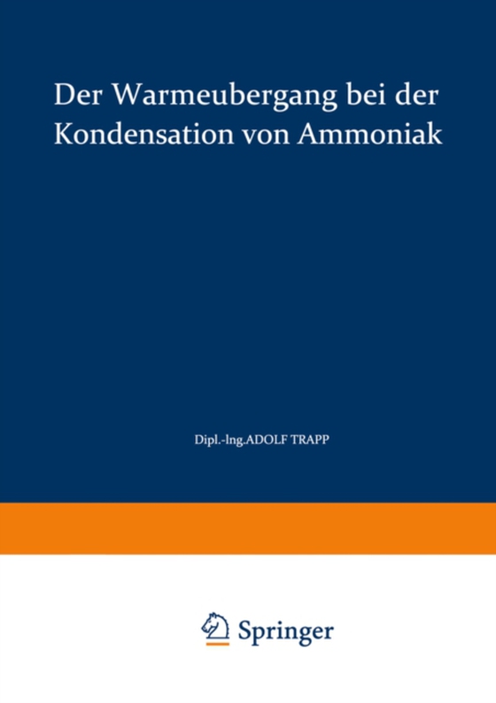 Der Wärmeübergang bei der Kondensation von Ammoniak