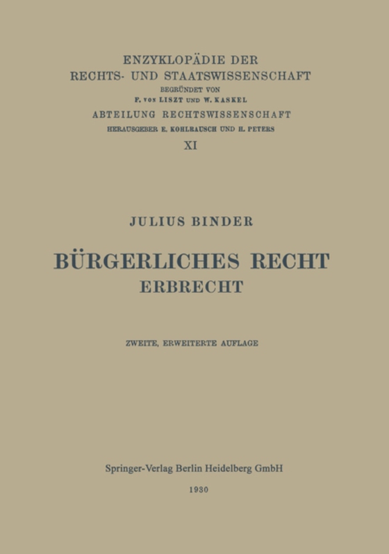 Bürgerliches Recht (e-bog) af Binder, Julius