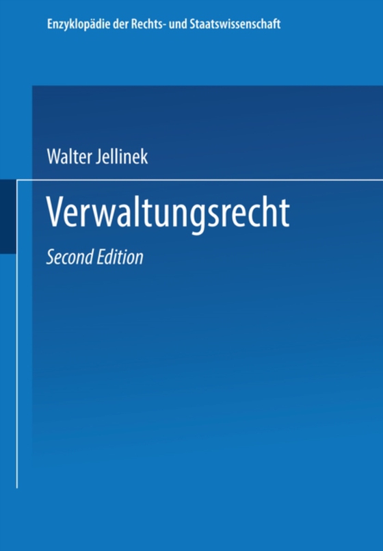 Verwaltungsrecht (e-bog) af Jellinek, Walter