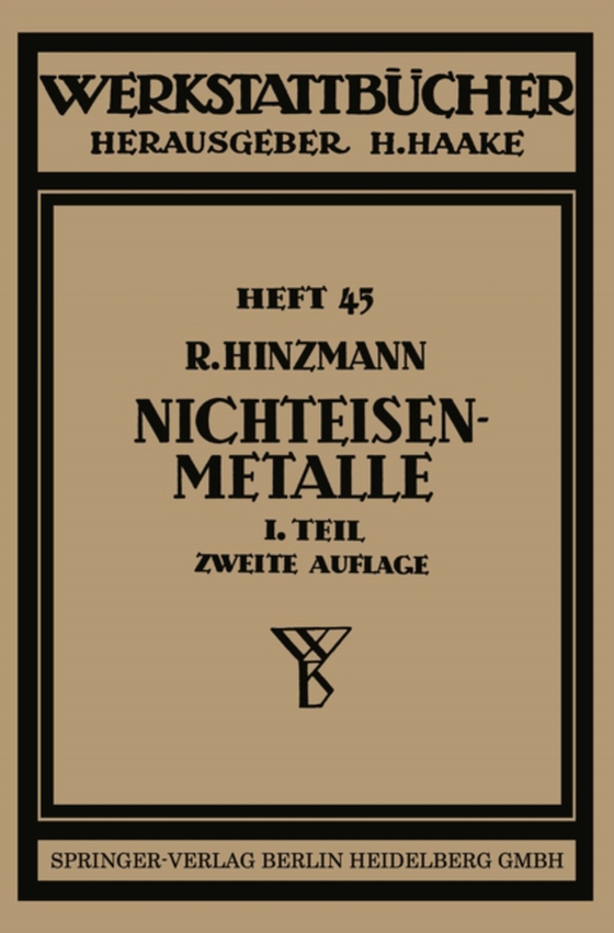 Nichteisenmetalle (e-bog) af Hinzmann, Reinhold