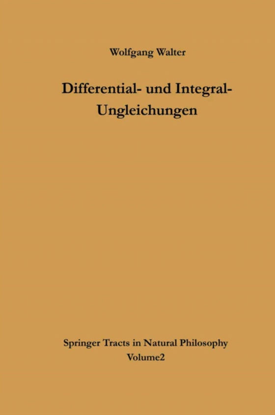 Differential- und Integral-Ungleichungen (e-bog) af Walter, Wolfgang