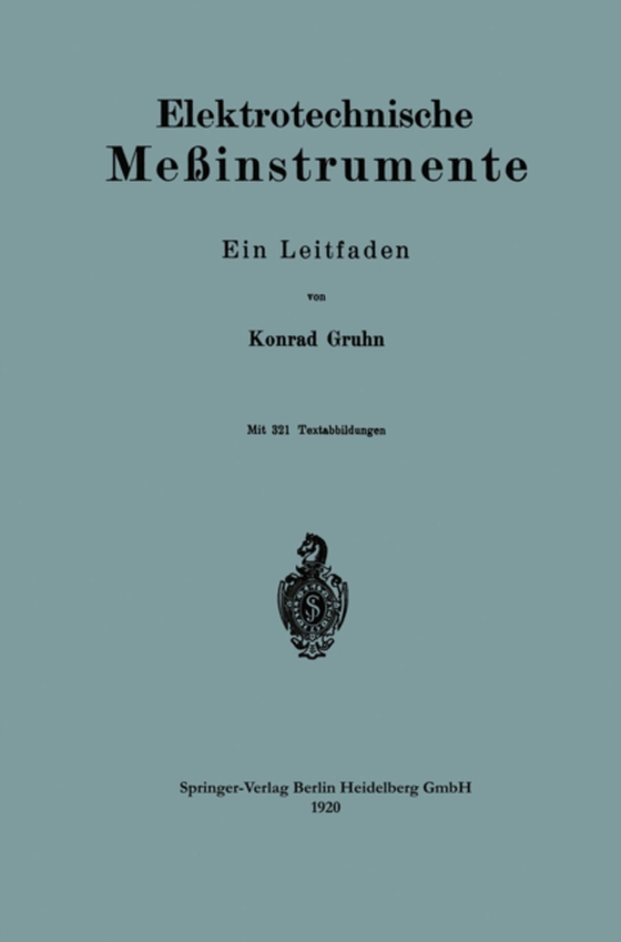 Elektrotechnische Meßinstrumente (e-bog) af Gruhn, Konrad