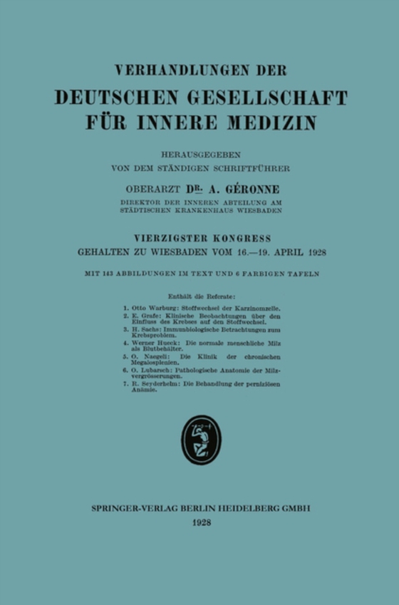 Verhandlungen der Deutschen Gesellschaft für Innere Medizin (e-bog) af -