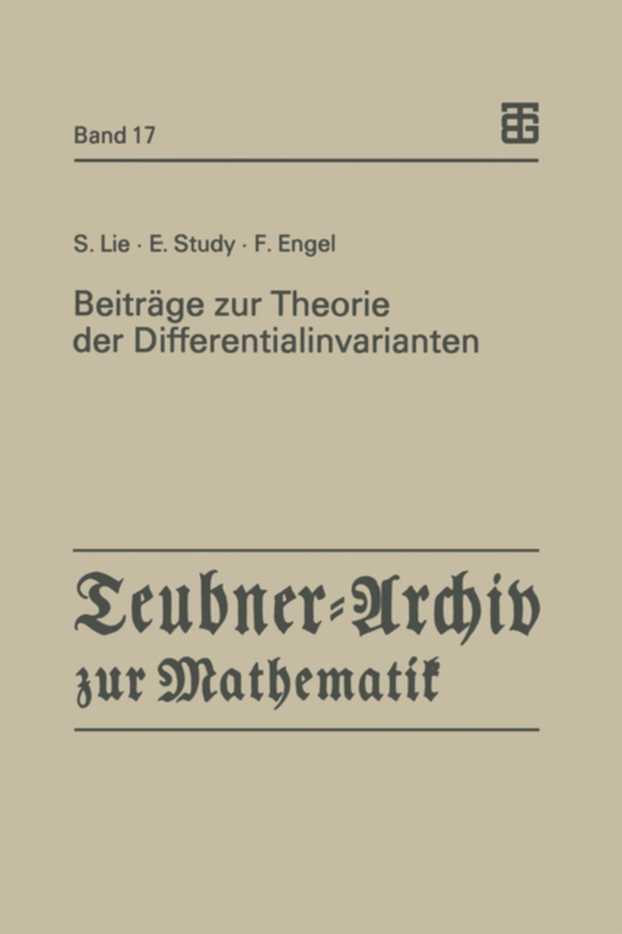 Beiträge zur Theorie der Differentialinvarianten (e-bog) af Engel, Friedrich