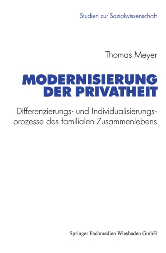 Modernisierung der Privatheit (e-bog) af Meyer, Thomas