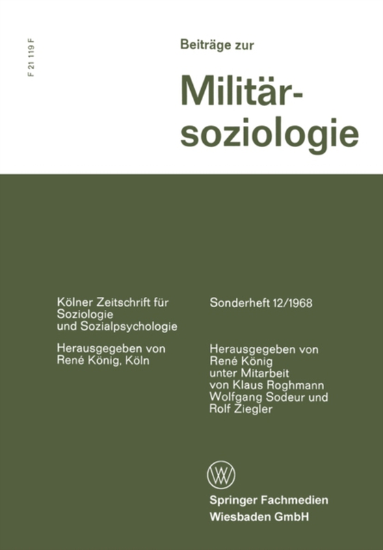 Beiträge zur Militärsoziologie (e-bog) af -