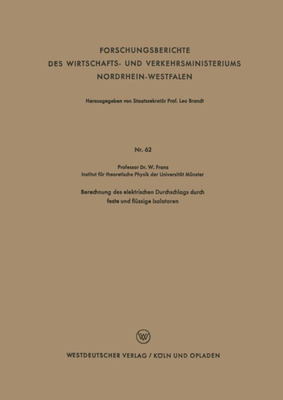 Berechnung des elektrischen Durchschlags durch feste und flüssige Isolatoren