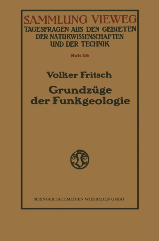 Grundzüge der Funkgeologie (e-bog) af Fritsch, Volker