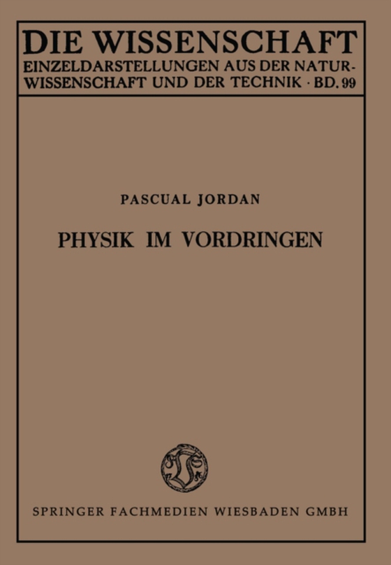 Physik im Vordringen (e-bog) af Jordan, Pascual