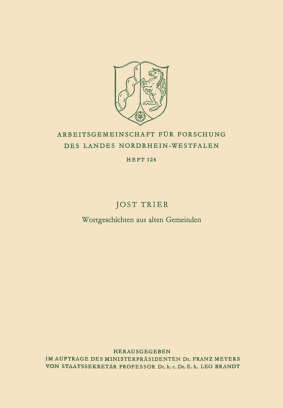 Wortgeschichten aus alten Gemeinden (e-bog) af Trier, Jost