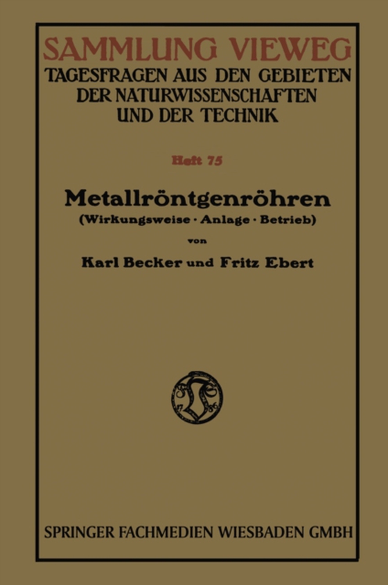 Metallröntgenröhren (e-bog) af Becker, Karl