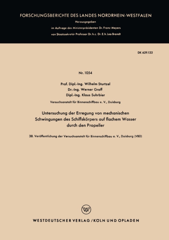 Untersuchung der Erregung von mechanischen Schwingungen des Schiffskörpers auf flachem Wasser durch den Propeller