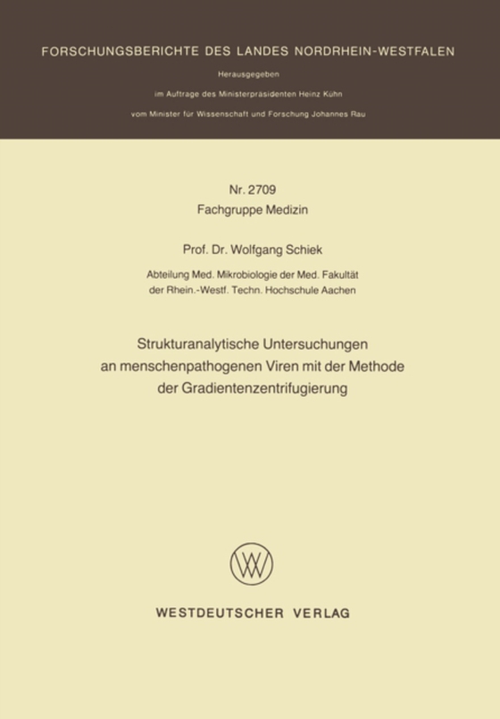 Strukturanalytische Untersuchungen an menschenpathogenen Viren mit der Methode der Gradientenzentrifugierung