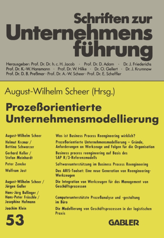 Prozeßorientierte Unternehmensmodellierung (e-bog) af -