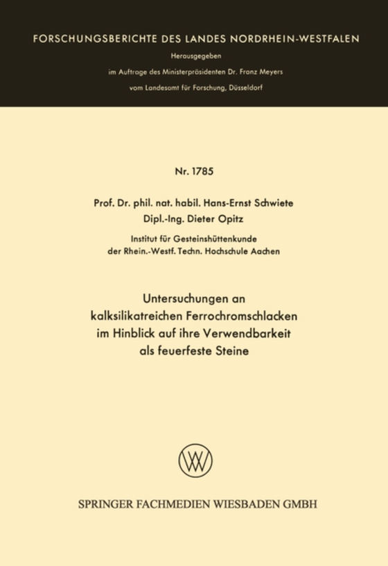 Untersuchungen an kalksilikatreichen Ferrochromschlacken