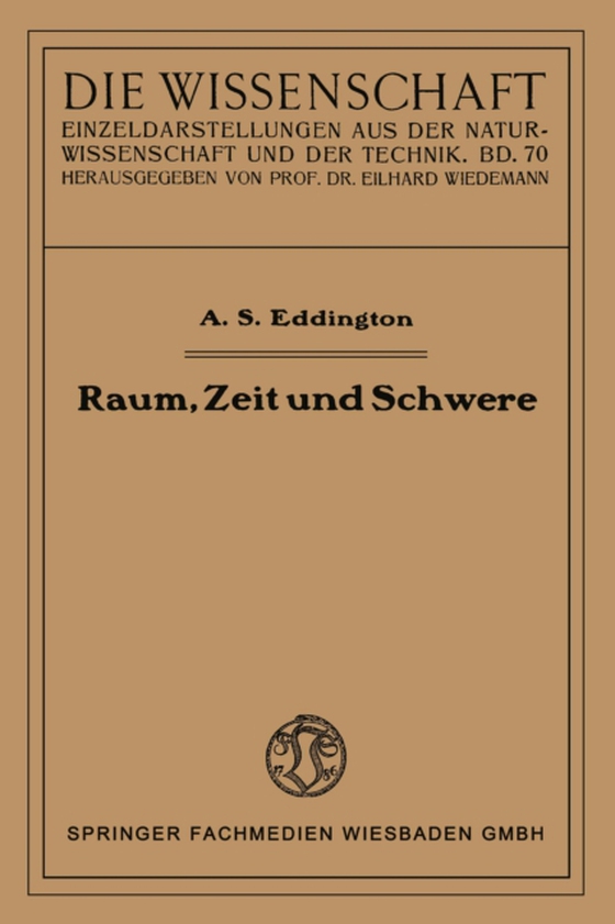 Raum, Zeit und Schwere (e-bog) af Eddington, Arthur Stanley