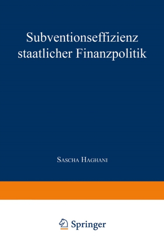 Subventionseffizienz staatlicher Finanzpolitik (e-bog) af -