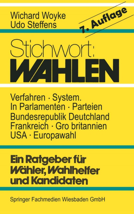 Stichwort: Wahlen (e-bog) af Woyke, Wichard