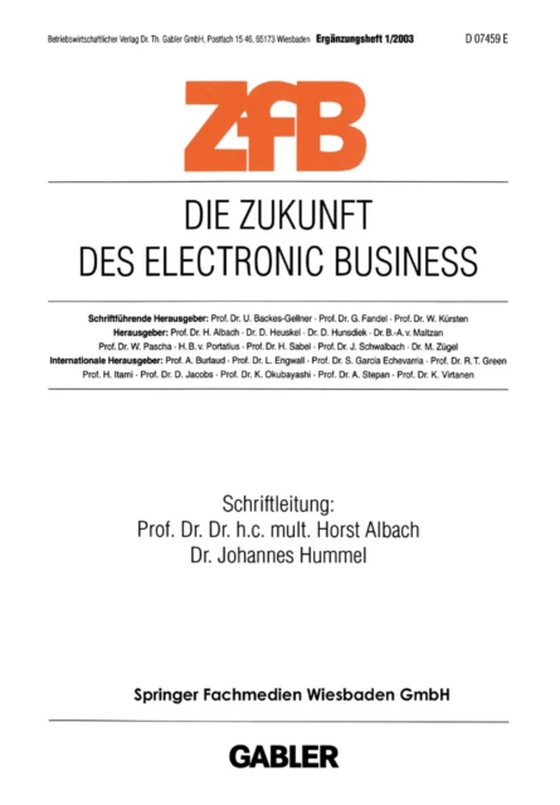 Die Zukunft des Electronic Business (e-bog) af -