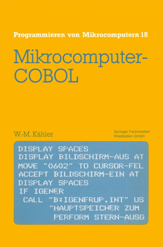 Mikrocomputer-COBOL (e-bog) af Kahler, Wolf-Michael