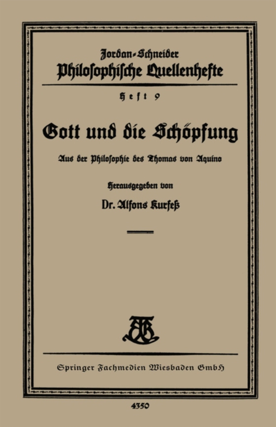 Gott und die Schöpfung (e-bog) af Kurfe, Alfons