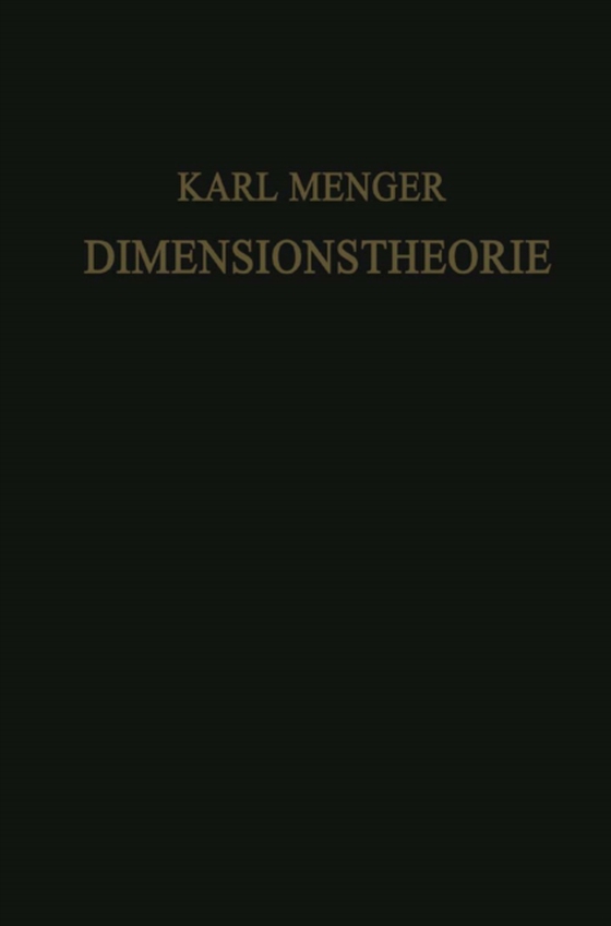 Dimensionstheorie (e-bog) af Menger, Karl