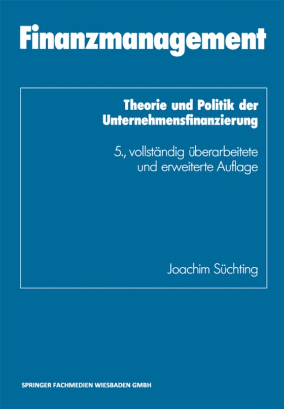 Finanzmanagement (e-bog) af Suchting, Joachim