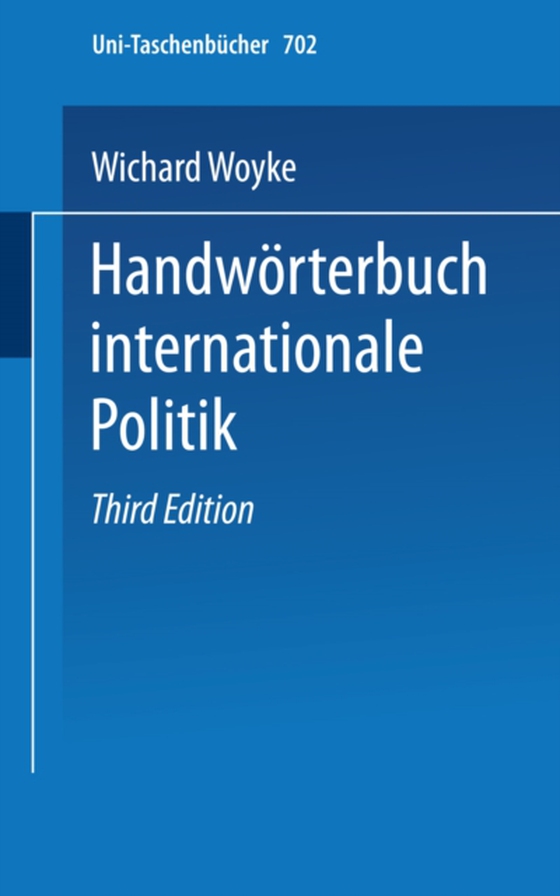 Handwörterbuch Internationale Politik (e-bog) af Woyke, Wichard