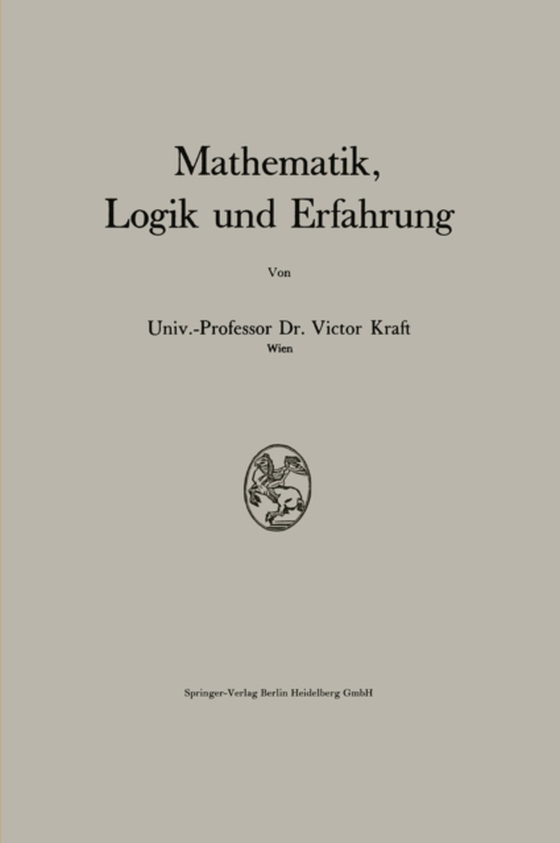 Mathematik, Logik und Erfahrung (e-bog) af Kraft, Victor