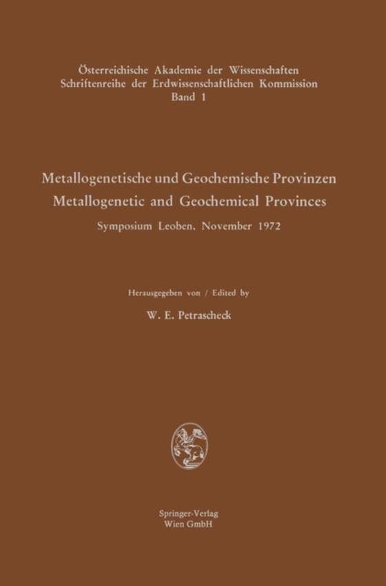 Metallogenetische und Geochemische Provinzen / Metallogenetic and Geochemical Provinces (e-bog) af -