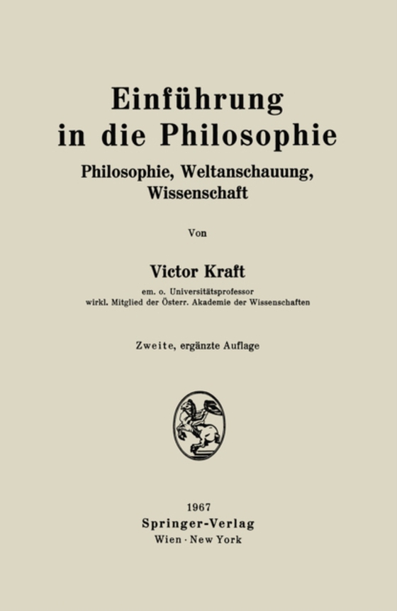 Einführung in die Philosophie (e-bog) af Kraft, Victor