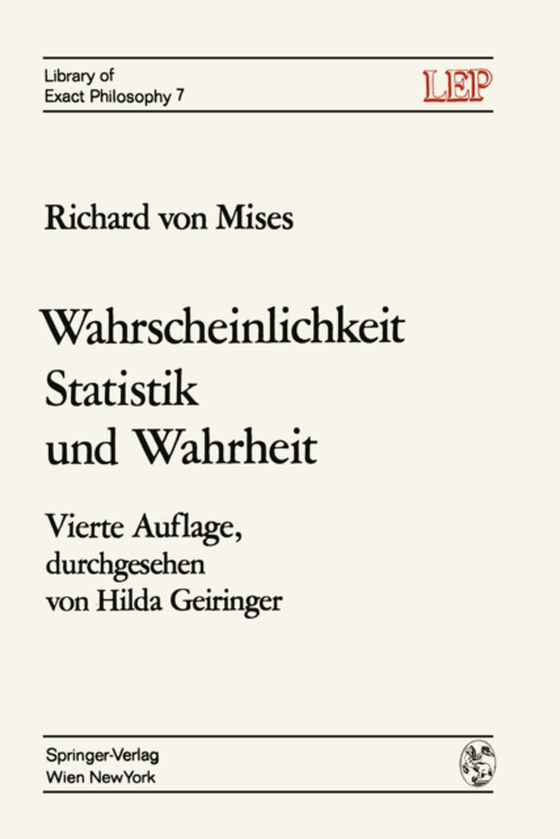 Wahrscheinlichkeit Statistik und Wahrheit (e-bog) af Mises, Richard v.