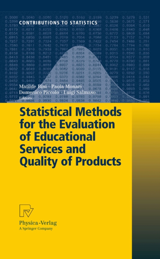 Statistical Methods for the Evaluation of Educational Services and Quality of Products (e-bog) af -