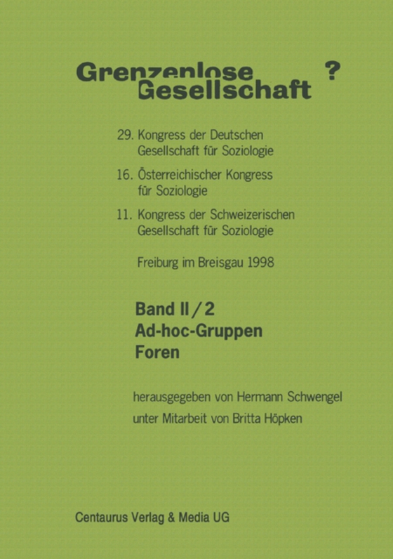 Grenzenlose Gesellschaft (e-bog) af Schwengel, Hermann