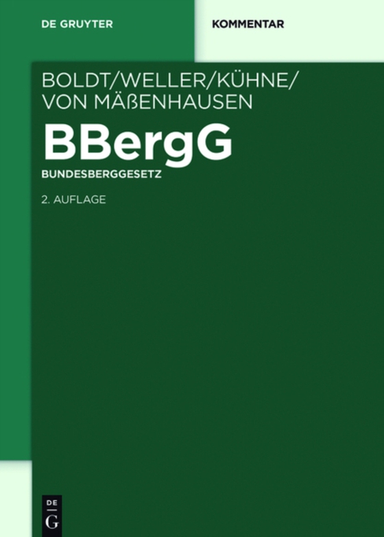 BBergG Bundesberggesetz (e-bog) af -