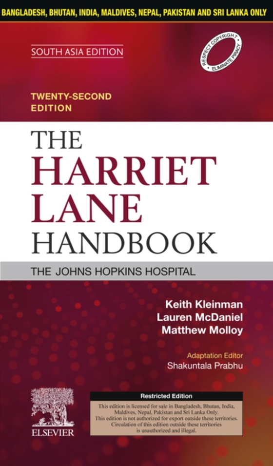 Harriet Lane Handbook, 22 Edition: South Asia Edition - E-Book