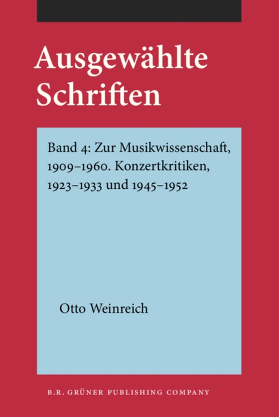 Ausgewählte Schriften (e-bog) af Otto Weinreich, Weinreich