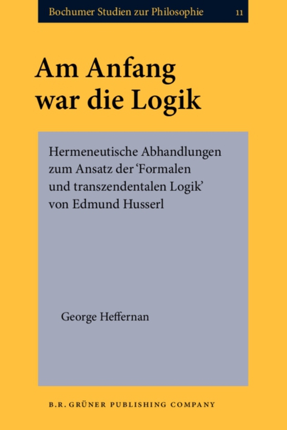 Am Anfang war die Logik (e-bog) af George Heffernan, Heffernan