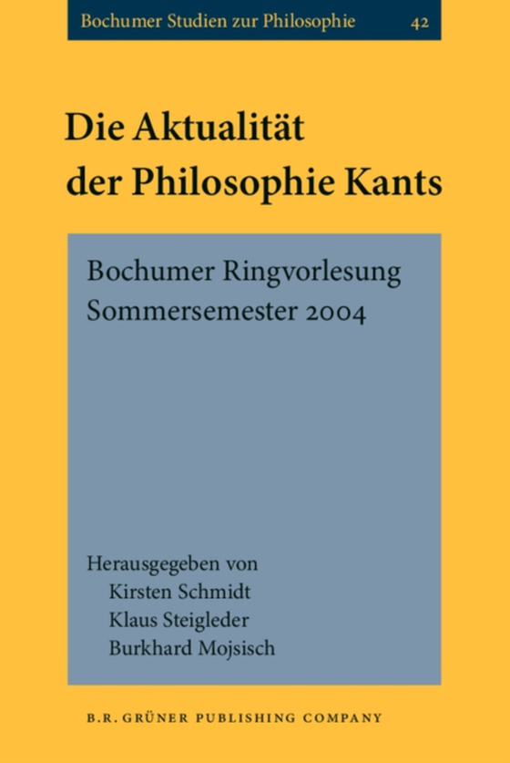 Die Aktualität der Philosophie Kants