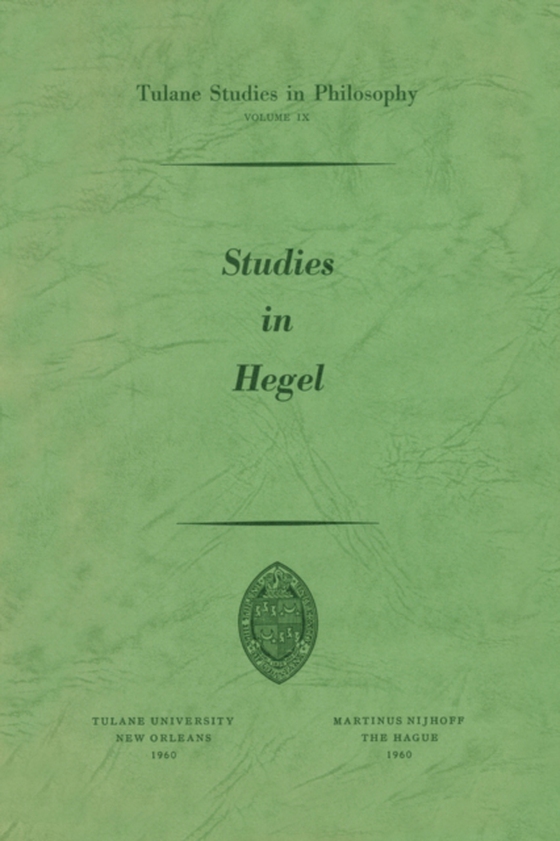 Studies in Hegel (e-bog) af Ballard, Edward G.