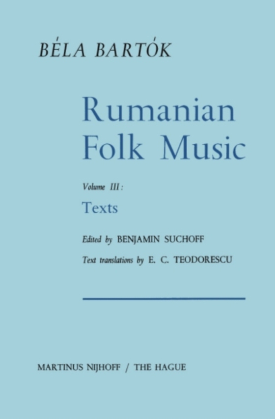 Rumanian Folk Music (e-bog) af Bartok, Bela