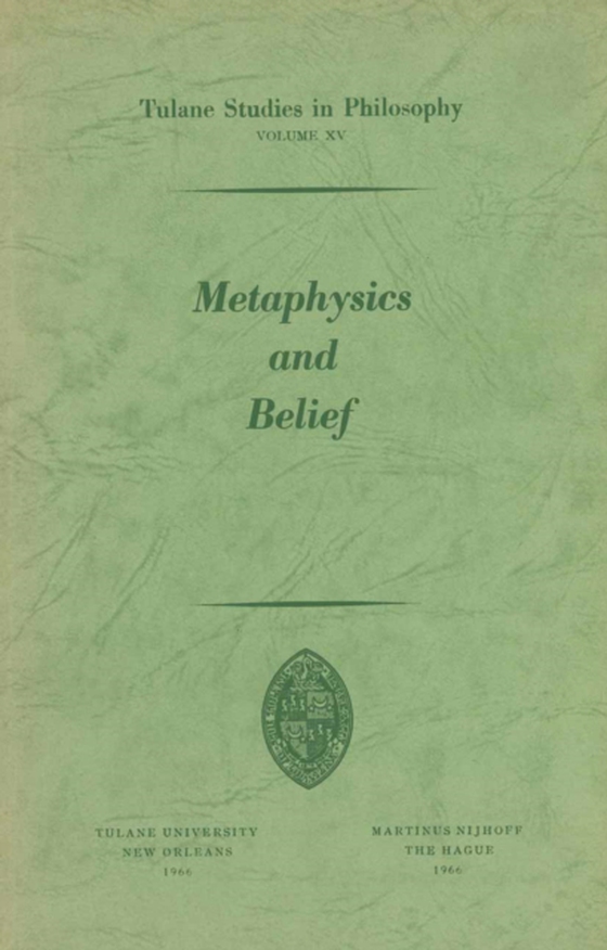 Metaphysics and Belief (e-bog) af Merlan, Fr.